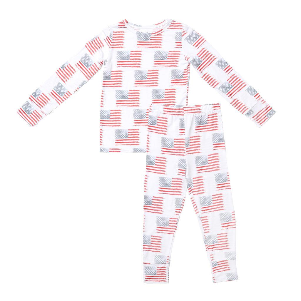 American Flag Two-Piece Long Set