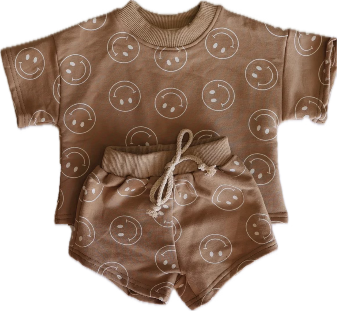 Short Set | Just Smile Tan
