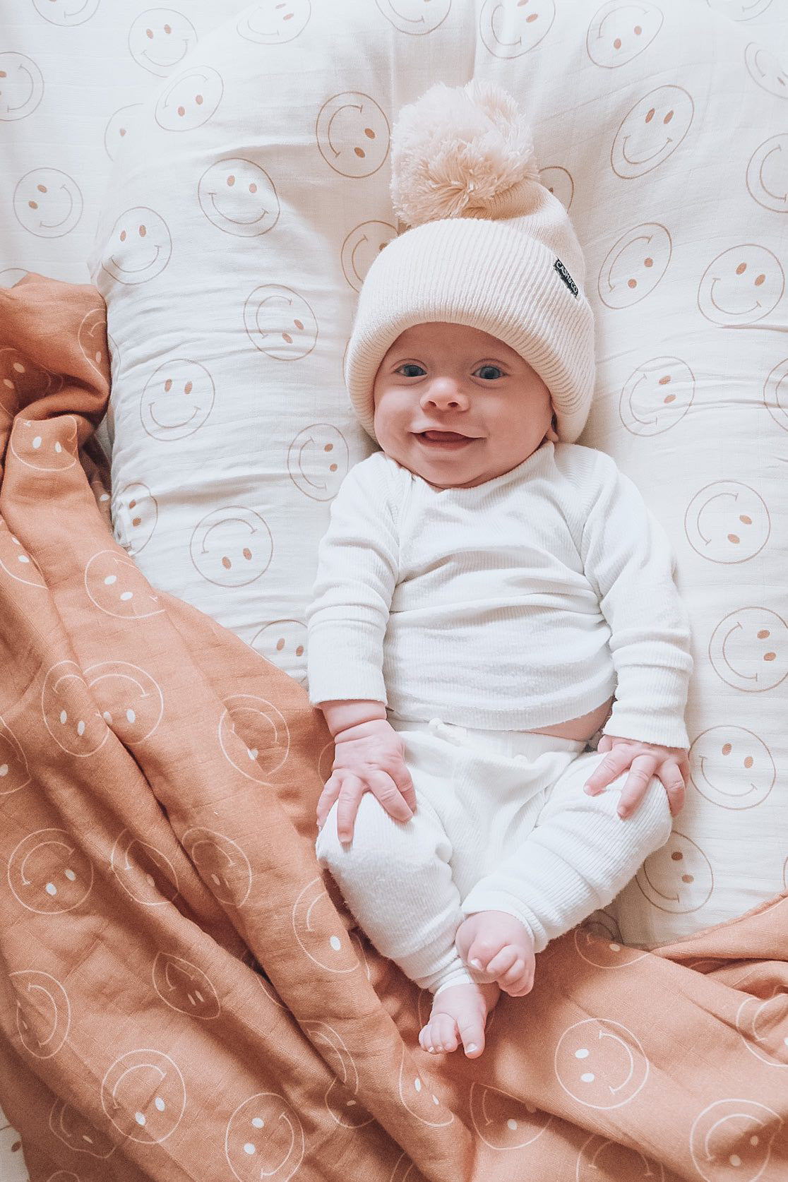 Muslin Crib Sheet | Just Smile Ivory