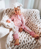 BUBBLEGUM CHECKERS DREAM ZIPPER ROMPER