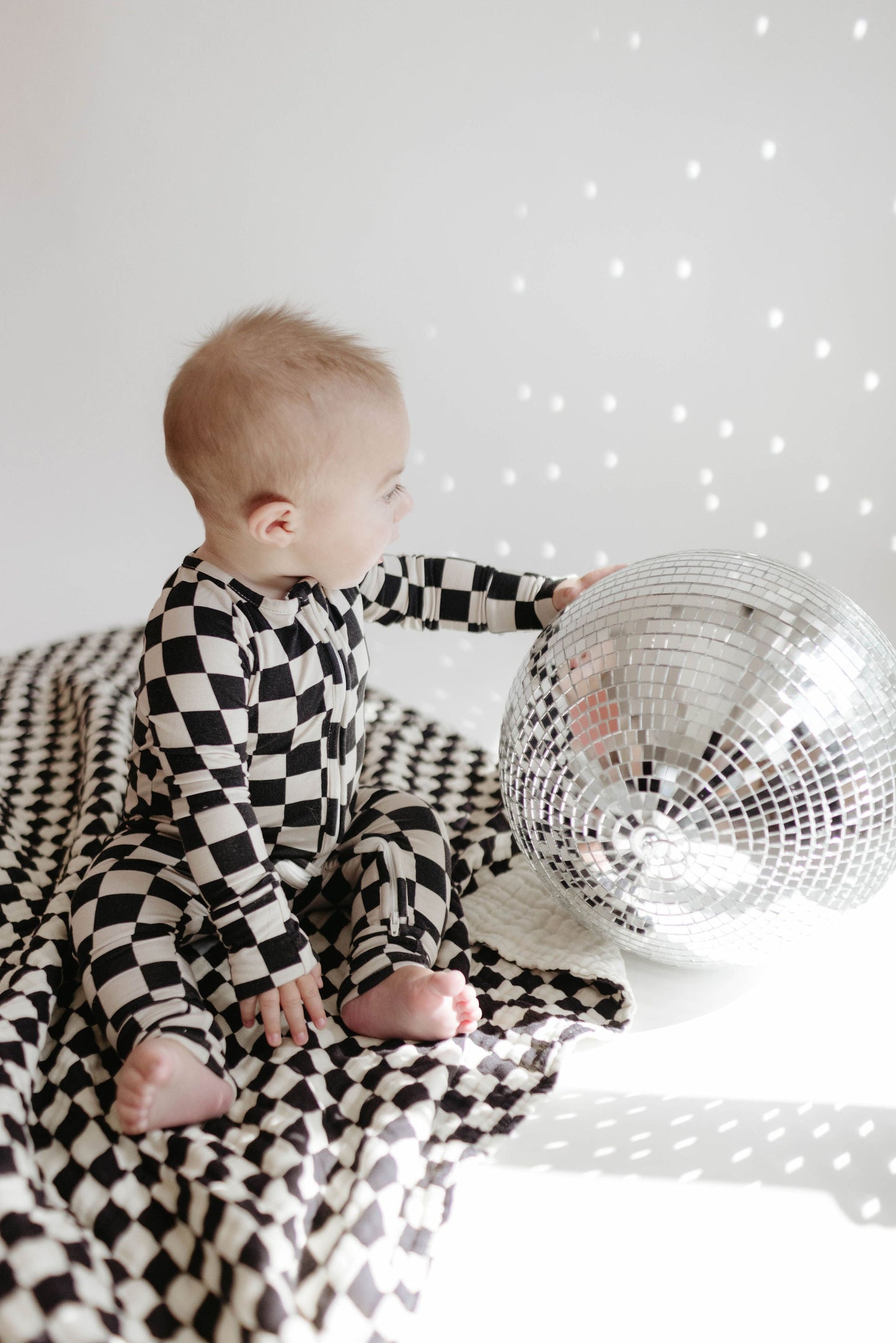 Muslin Quilt | Black & White Checkerboard