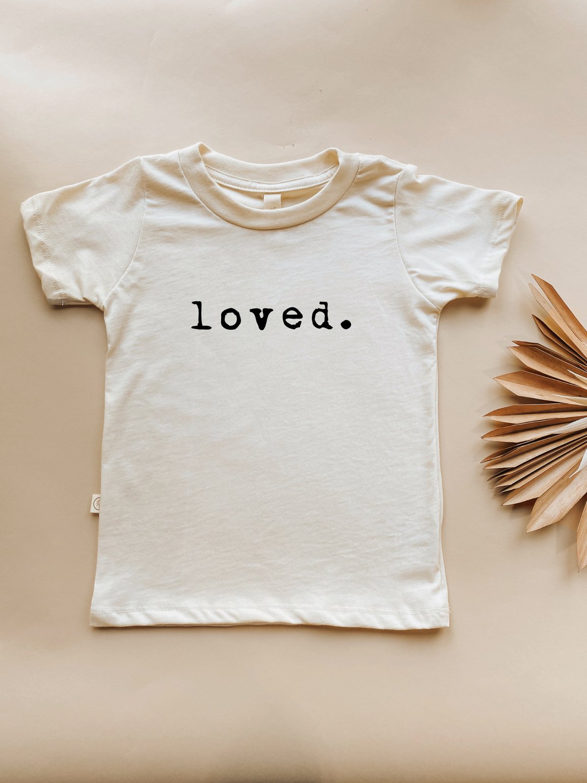 Loved. Organic Cotton Kids Tshirt Short Sleeve
