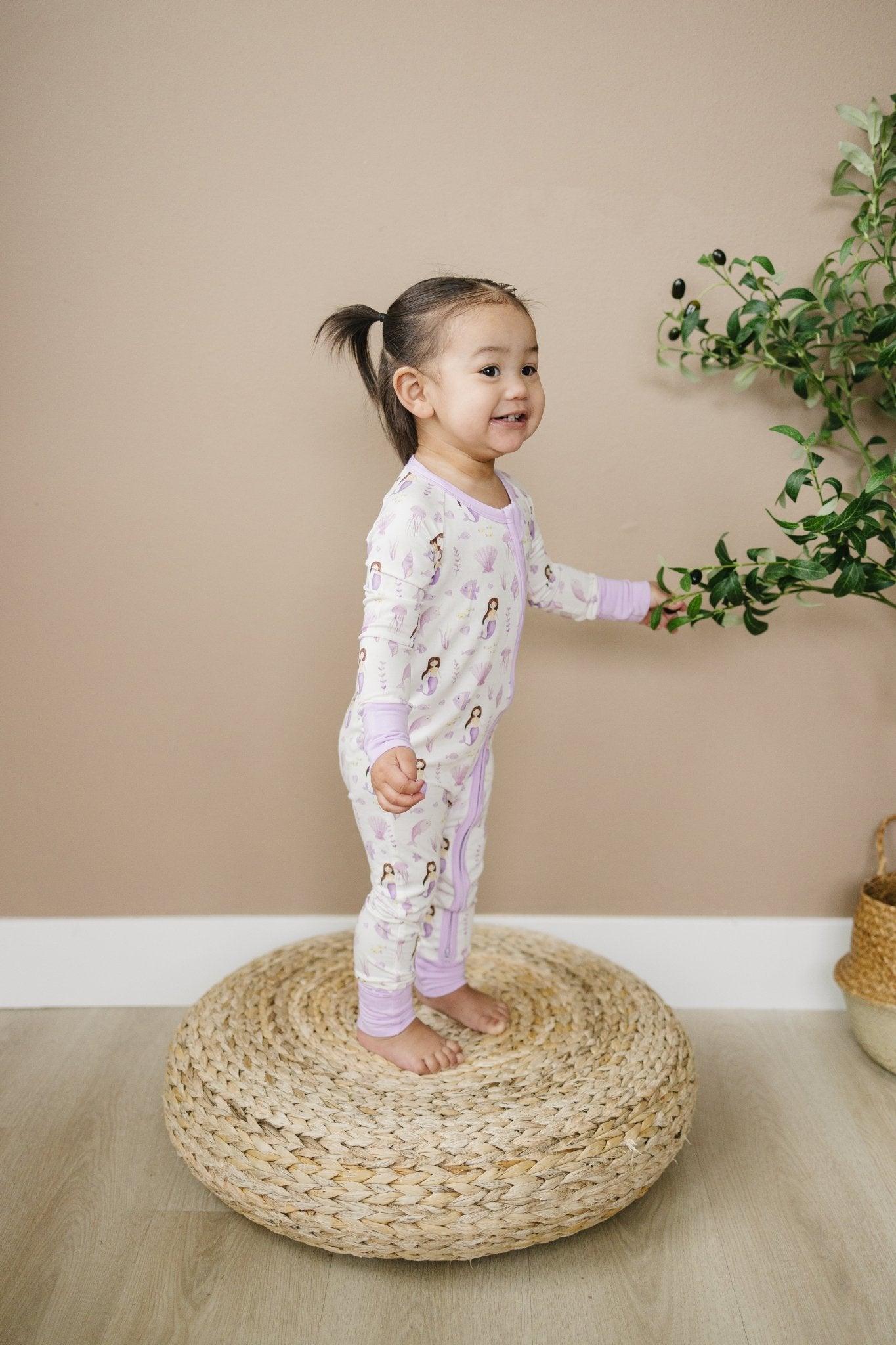 Mia's Mermaids Bamboo Zippy Zipper Romper