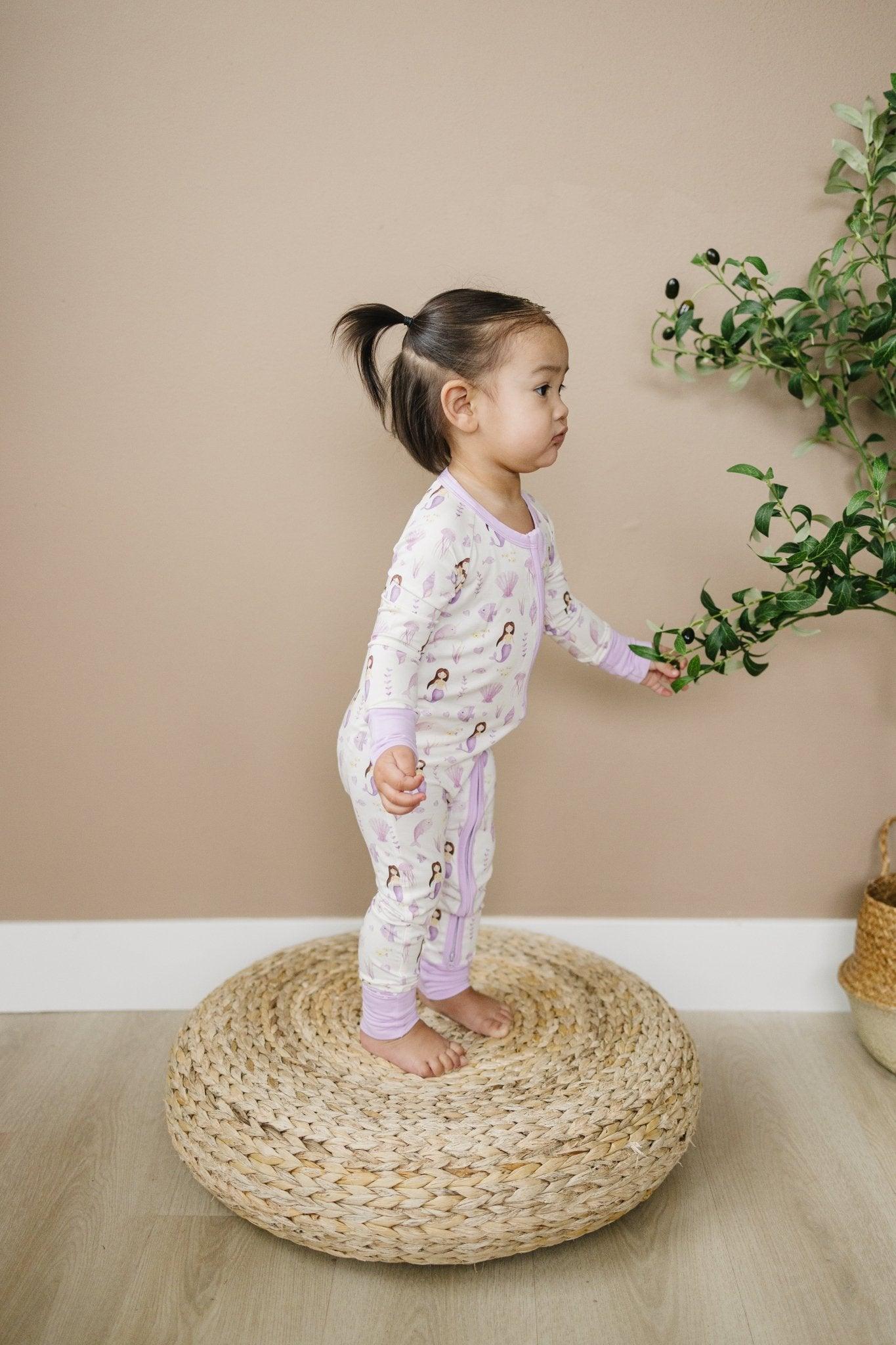 Mia's Mermaids Bamboo Zippy Zipper Romper
