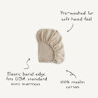 Mini Muslin Crib Sheet
