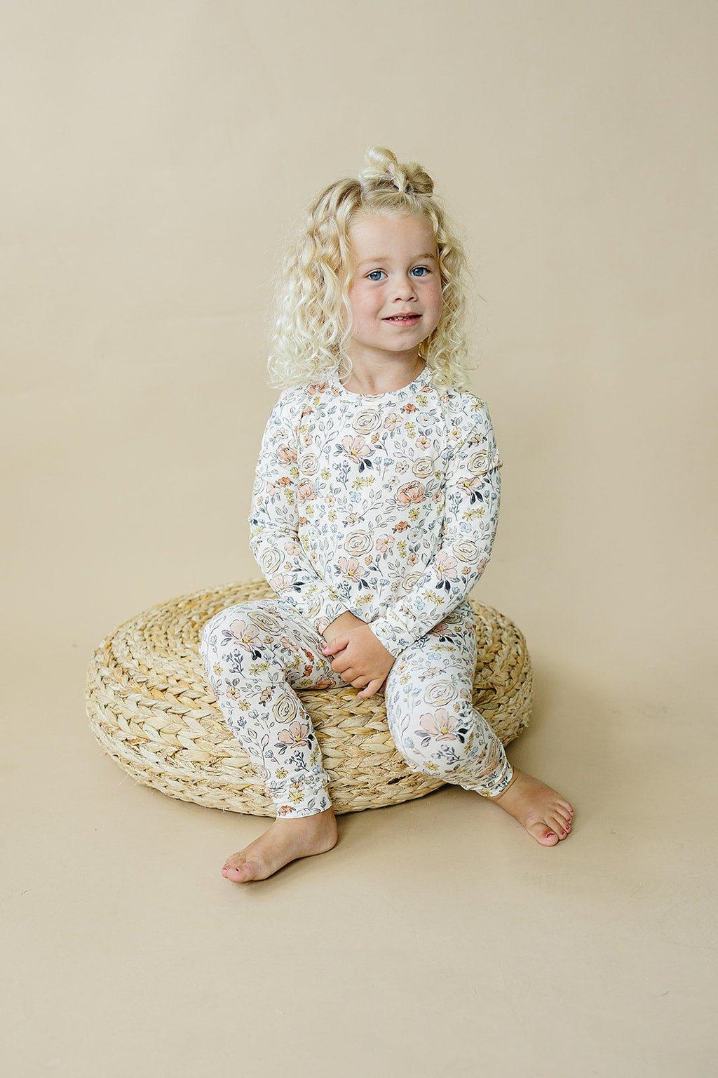 Pastel Petals 2pc Modal Pajamas Floral Set