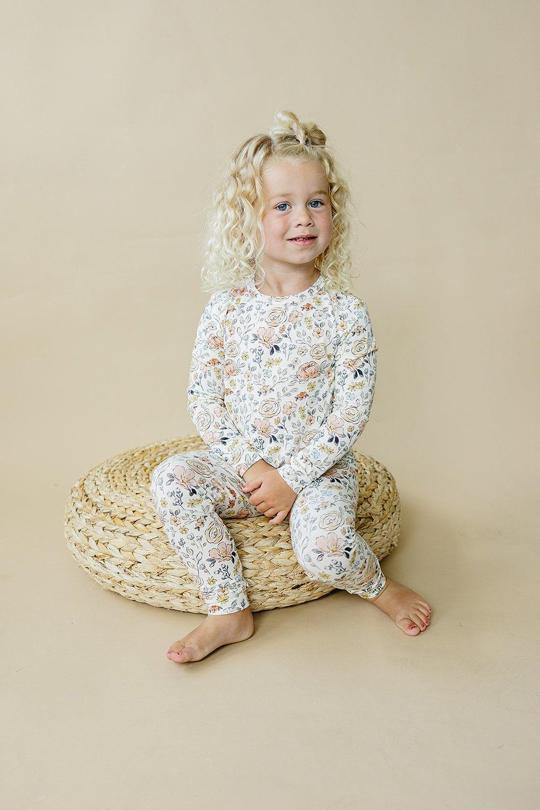 Pastel Petals 2pc Modal Pajamas Floral Set