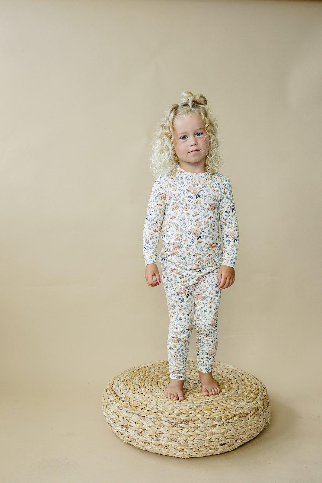 Pastel Petals 2pc Modal Pajamas Floral Set