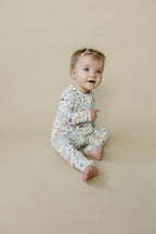 Pastel Petals Modal Zippy Floral Zipper Romper
