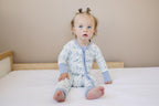 Pedal Around Bamboo Zippy Floral Zipper Romper