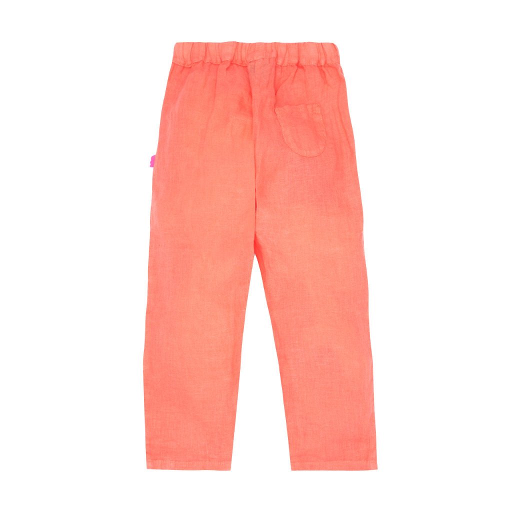 MC Coral Kid Linen Pant - Coral