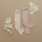 Cozy Ribbed Bamboo Leggings for Kids - Multiple Colors