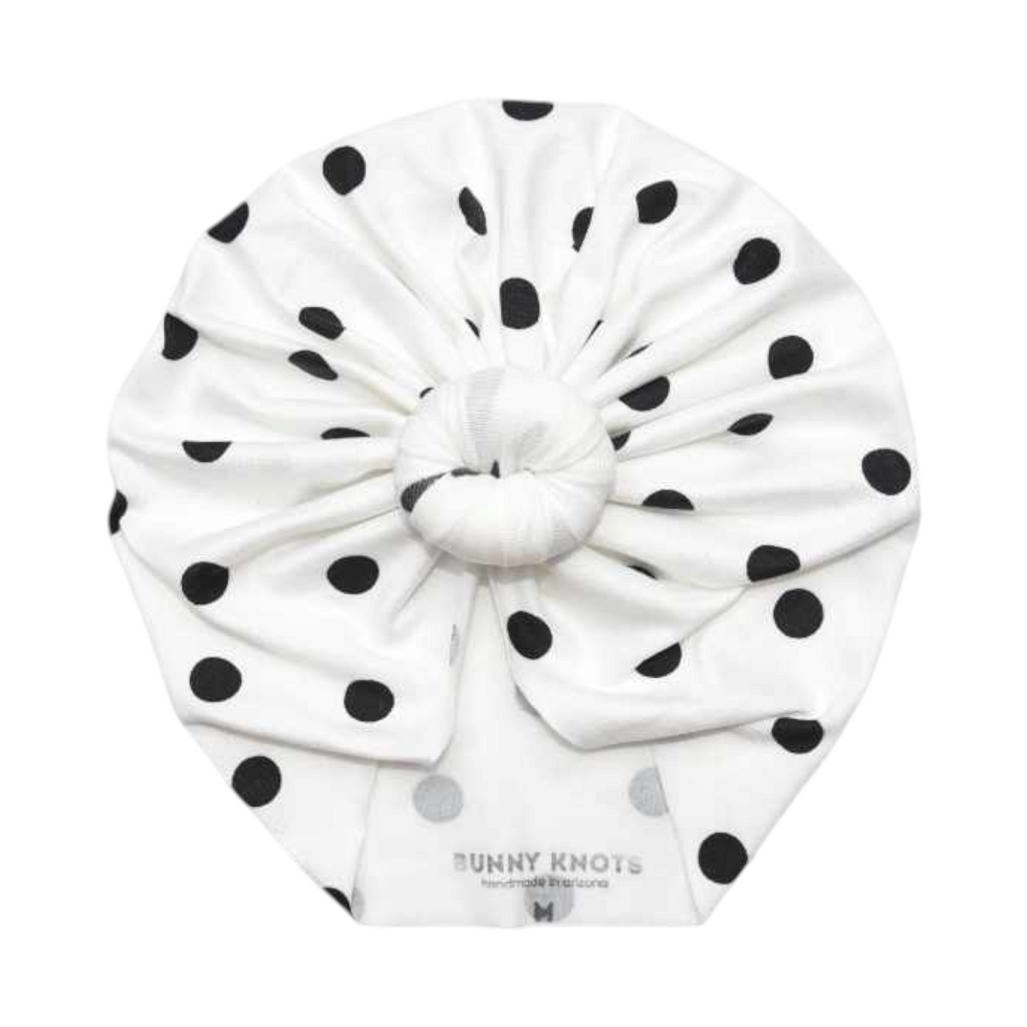 Darling| Black & White Polka | Classic Headwrap