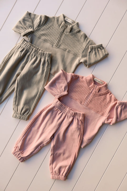 Quarter Zip Sweat Set