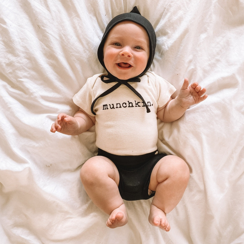 SIZE 5T | Fold Over Bloomers | Black | Bamboo