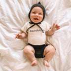 SIZE 5T | Fold Over Bloomers | Black | Bamboo
