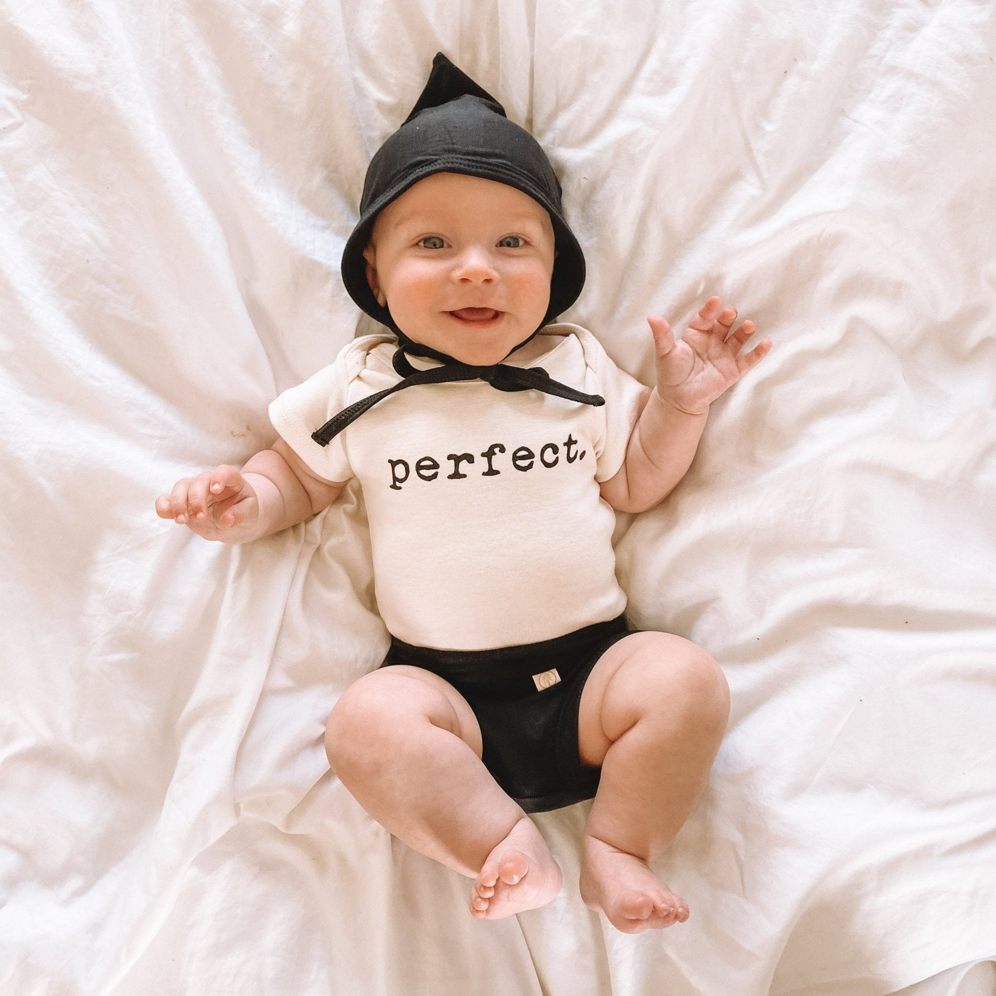 SIZE 5T | Fold Over Bloomers | Black | Bamboo