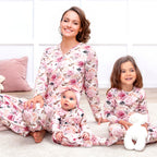 Garden Bouquet Baby Girl Bamboo Zipper Romper