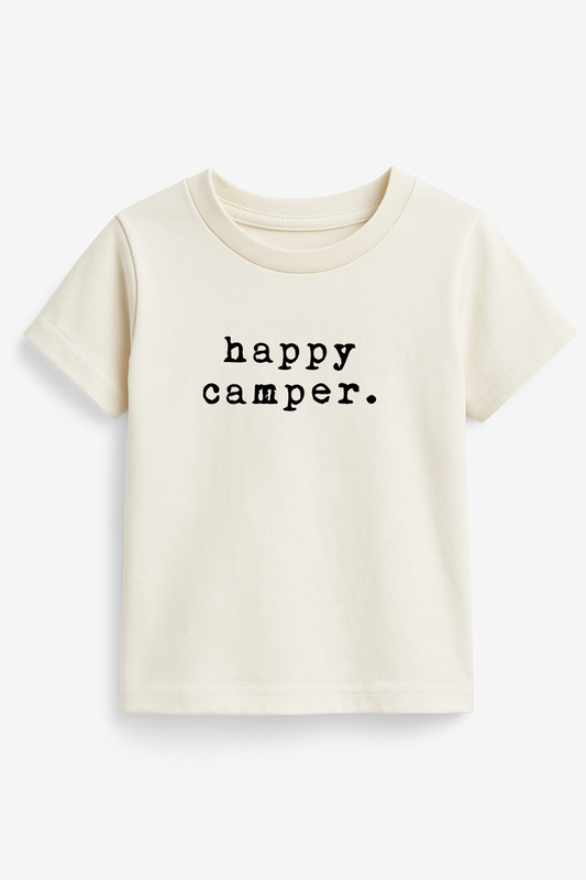 Happy Camper Organic Cotton Short Sleeve Toddler T-Shirt