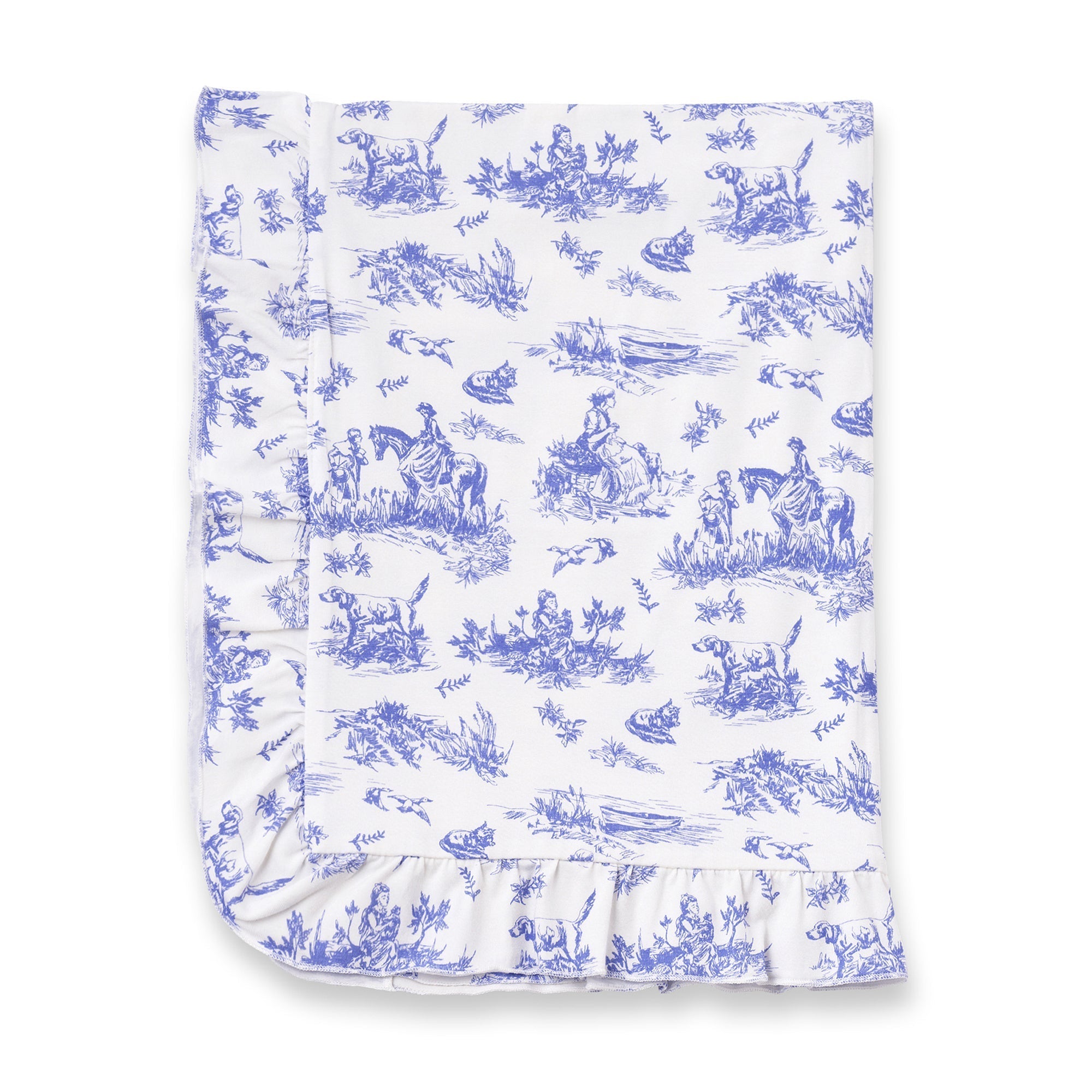 Toile de Jouy Stroller Bamboo Blanket