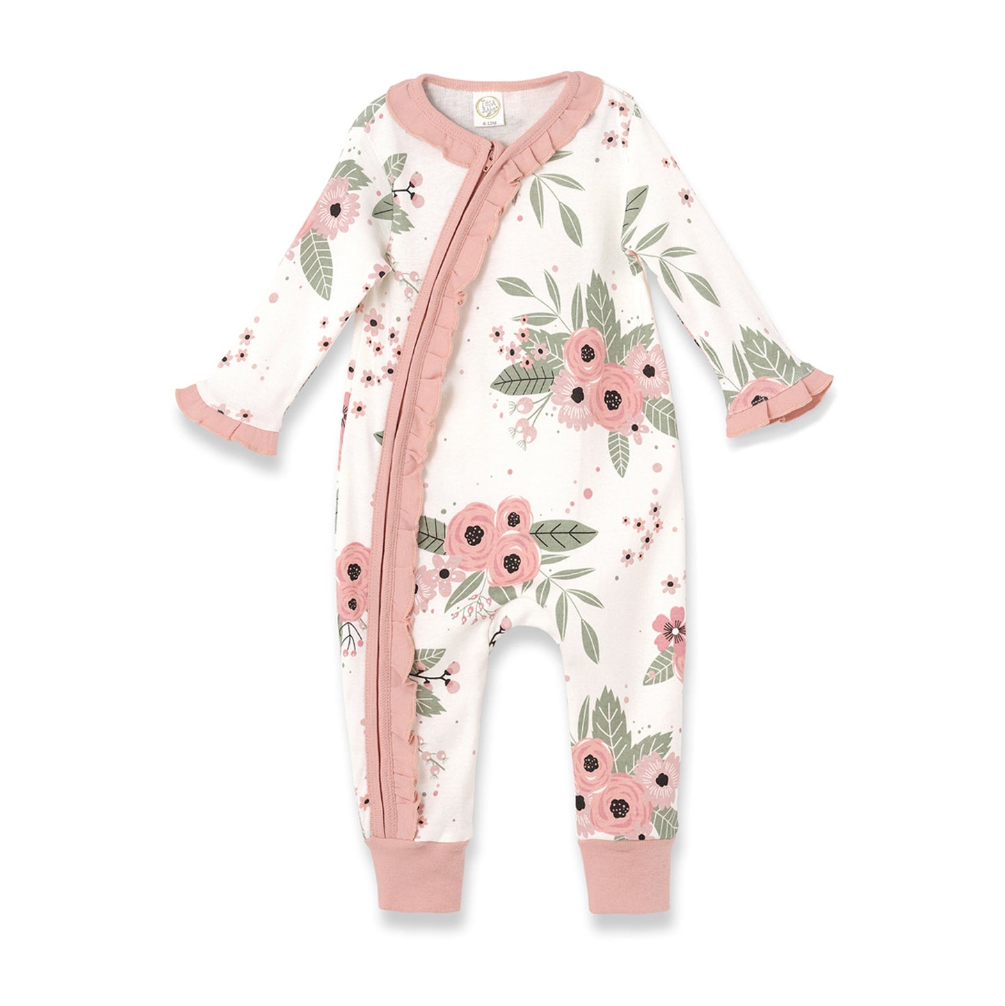 Baby Girl Jardin Floral Zipper Romper