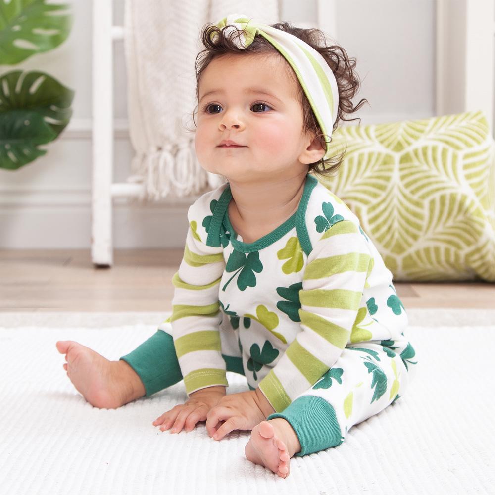 St. Patrick's Day Shamrocks & Clovers Romper