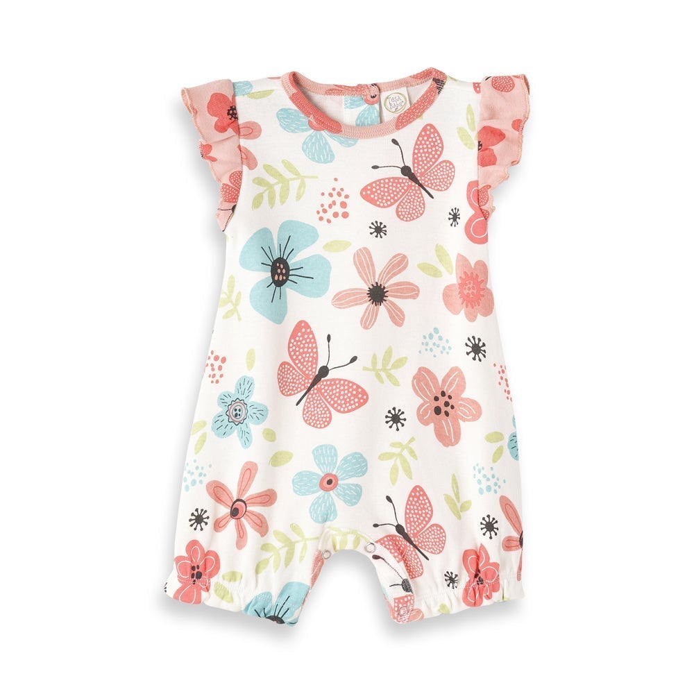 Butterflies & Blooms Bubble Floral Romper