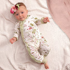 Pretty Petals Bamboo Floral Zipper Romper
