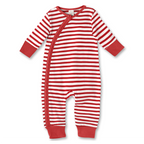 Striped Christmas Zipper Romper