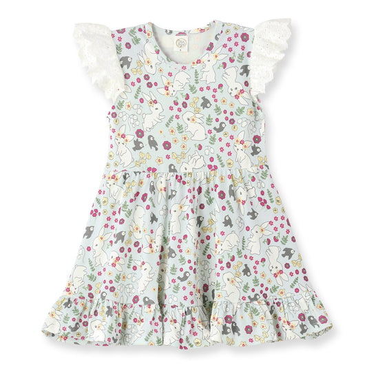 Easter Cottontail Twirl Bamboo Dress