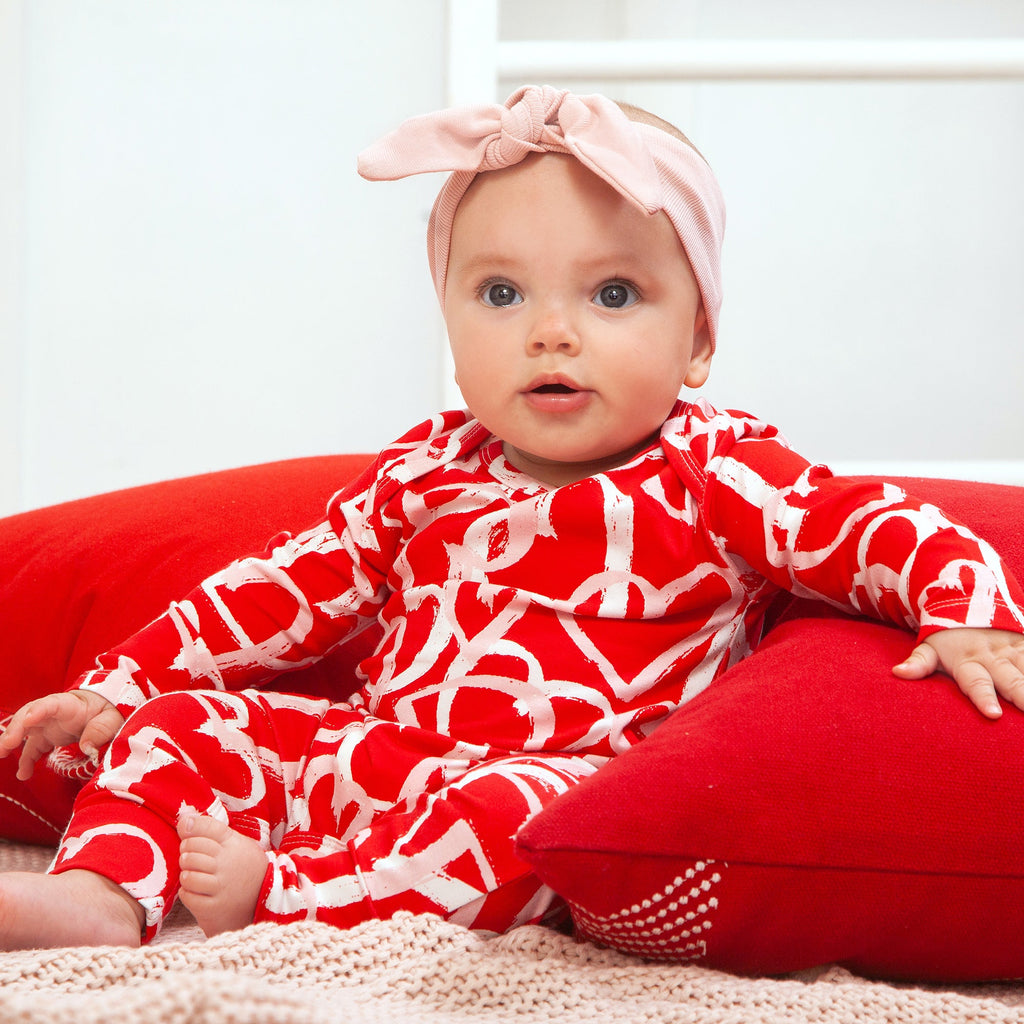Happy Hearts Bamboo Romper