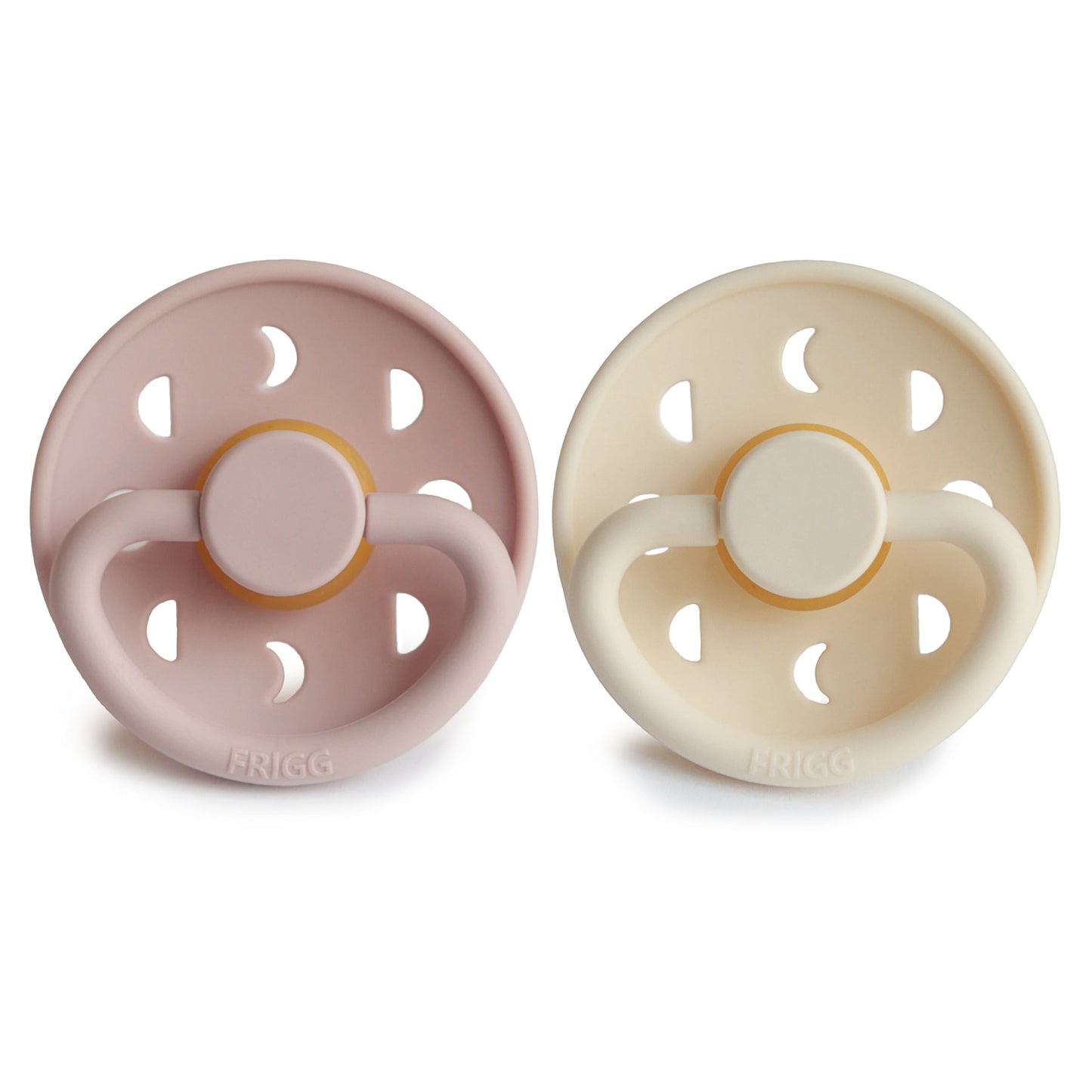 FRIGG Moon Natural Rubber Pacifier 2-Pack