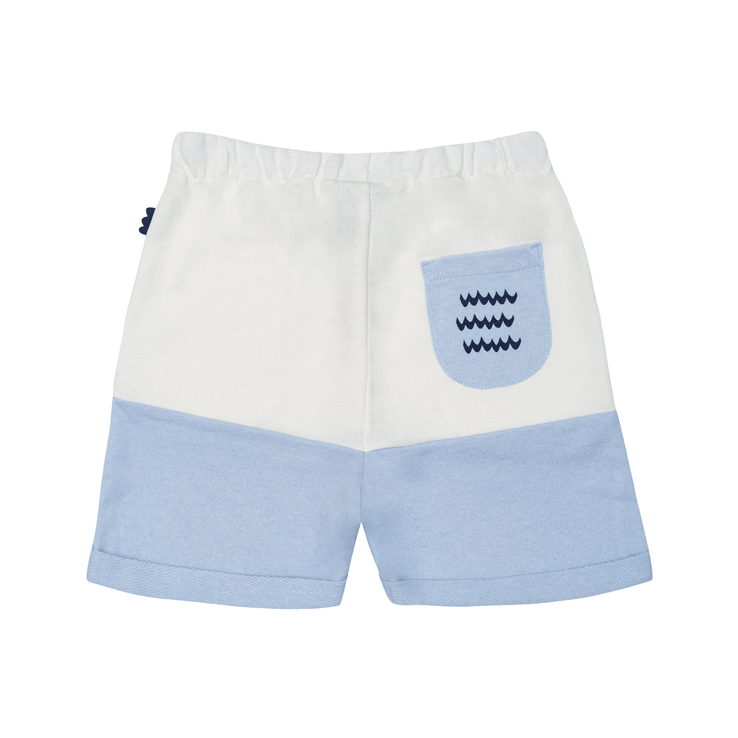 Bi-Color Shorts - Cobalt & Natural