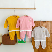 Load image into Gallery viewer, 2 Piece Baby Toddler Boy Girl Long Sleeve Hoodie Sweatshirt And Pants Set - Smile Bear
