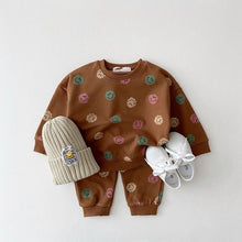 Load image into Gallery viewer, 2 Piece Baby Toddler Boy Girl Long Sleeve Hoodie Sweatshirt And Pants Set - Smile Bear
