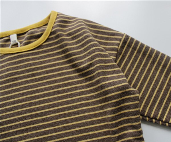 Toddler Boys Girls Kids Striped Long Sleeve Tops Casual Tees Children Clothes