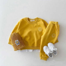 Load image into Gallery viewer, Toddler Baby Boy Girl Clothes Set Sweatshirt and Sweatpants Smile Face Outfit
