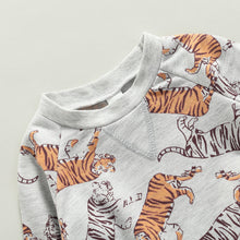 Load image into Gallery viewer, Toddler Baby Girls Boys Clothes Sets Tiger Printed Long Sleeve Pullover Tops Pants 2pcs Outfit Set
