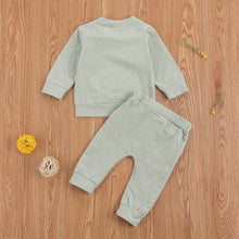 Load image into Gallery viewer, Baby Girl Boy Clothing Set Long Sleeve Solid Cotton Top Long Pant 2Pcs Fall Outfit Set
