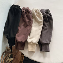 Load image into Gallery viewer, Toddler Harem Trousers Solid Color Cotton Kids Slim Leg Pants Bottoms
