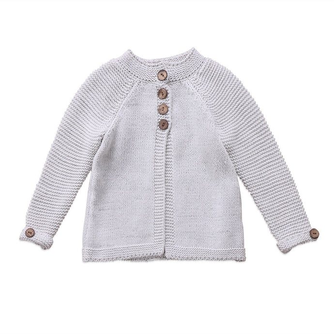 Toddler Kids Baby Girl Knit Sweater Button Top