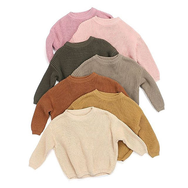 Baby Girl Boy Fall Winter Long Sleeve Knit Sweater