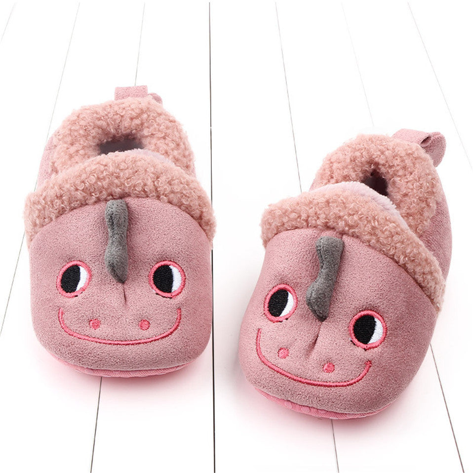 Newborn Infant Baby Shoes Anti-slip First Walker Animal Slippers