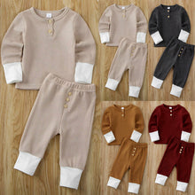 Load image into Gallery viewer, Toddler Baby Girl Boy Clothes Set Cotton Long Sleeve Top Pants Infant Outfits Set
