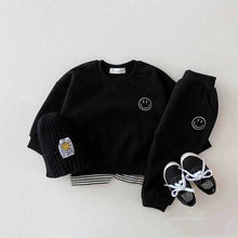 Load image into Gallery viewer, Toddler Baby Boy Girl Clothes Set Sweatshirt and Sweatpants Smile Face Outfit
