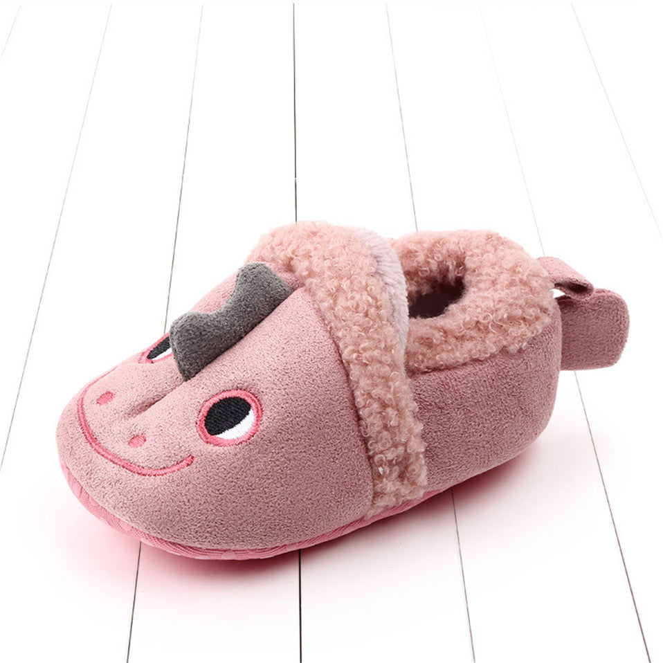 Newborn Infant Baby Shoes Anti-slip First Walker Animal Slippers