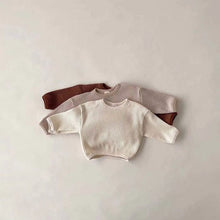 Load image into Gallery viewer, Waffle Knit Baby Girl Boy Toddler Long Sleeve Top

