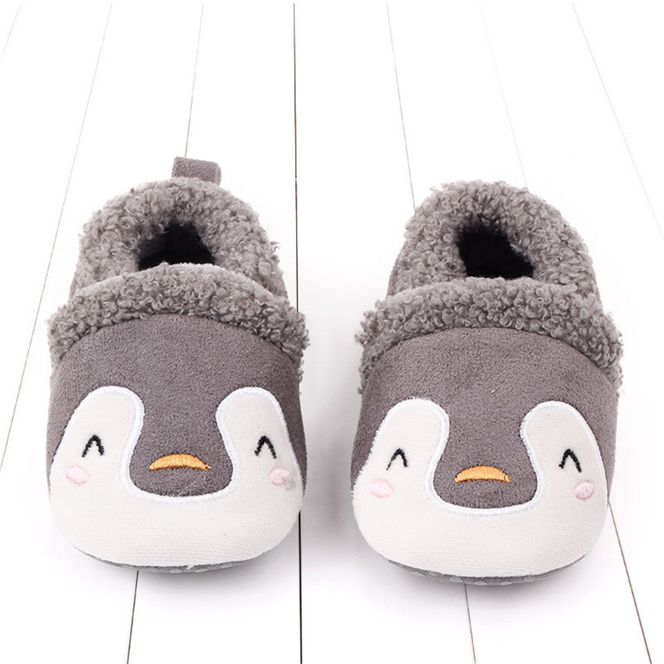 Newborn Infant Baby Shoes Anti-slip First Walker Animal Slippers