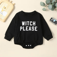 Load image into Gallery viewer, Baby Girls Boys Halloween Bodysuit With Please Print Long Sleeve Jumpsuits Romper
