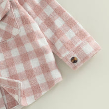 Load image into Gallery viewer, Checkered Toddler Baby Boy Long Sleeve Collar Plaid Button-Down Tops
